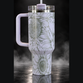 Gorgeous Sunflowers engraved genuine Stanley tumbler – opposite