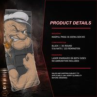 Popeye engraved PMAG product details