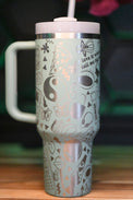 a close up of a cup on a handle