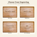Bamboo cutting board custom engraving options