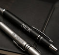 Custom engraved metal pens product mockup