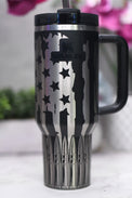 a close up of a hair dryer with stars on it