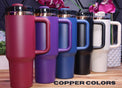 Different color examples for copper steel color options