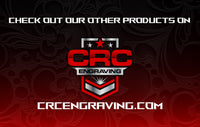 a red and black background with the words crc on it