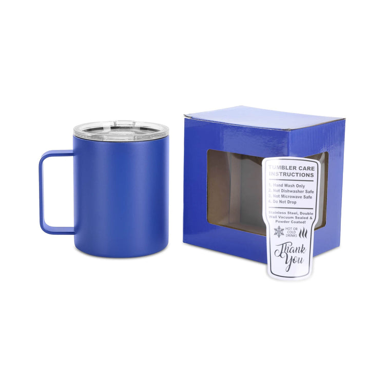 12oz Camper Mug — 12oz camper mug blue insulated