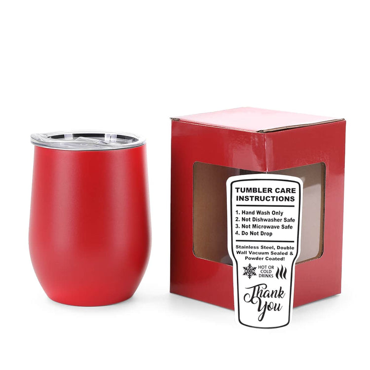 12oz Wine Tumbler — wine tumbler red