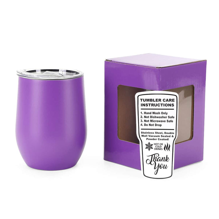 12oz Wine Tumbler — wine tumbler purple