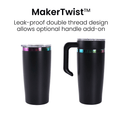 20oz Classic Electroplated Tumbler — 20oz Rainbow Tumbler Handle Option 1