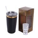 20oz Classic Electroplated Tumbler — 20oz Classic Black Gold Plated