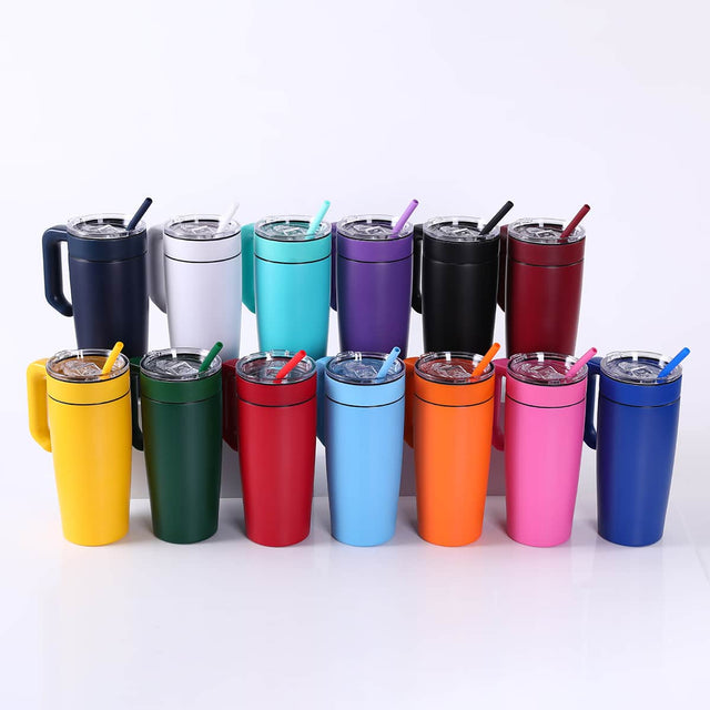 20oz Classic Tumbler with Handle — 20oz regular makertwist tumbler with handle