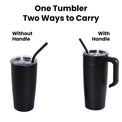 20oz Classic Tumbler with Handle — 20oz Tumbler Handle Two Ways
