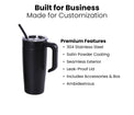 20oz Classic Tumbler with Handle — 20oz Tumbler with Twist On Handle Features