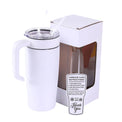 20oz Classic Tumbler with Handle — 20oz tumbler with handle white
