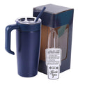 20oz Classic Tumbler with Handle — 20oz tumbler with handle navy