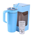 20oz Classic Tumbler with Handle — 20oz tumbler with handle light blue