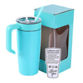 20oz Classic Tumbler with Handle — 20oz tumbler with handle teal