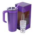 20oz Classic Tumbler with Handle — 20oz tumbler with handle purple