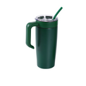 20oz Classic Tumbler with Handle — 20oz tumbler with twist on handle green
