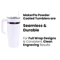 20oz Electroplated Tumbler with Handle — Electroplated Powder Coated Tumblers For Laser Engraving 2