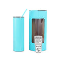 20oz Skinny — 20oz skinny teal powder coated