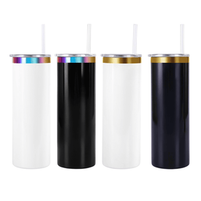 20oz Skinny Electroplated Tumbler — 20oz Skinny Electroplated Tumbler Gold Rainbow