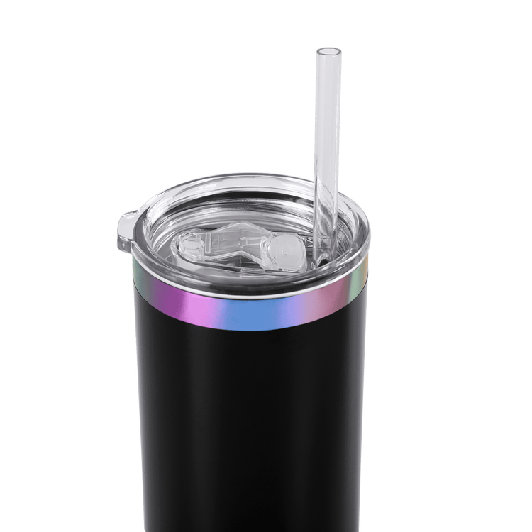 20oz Skinny Electroplated Tumbler — 20oz rainbow tumbler skinny