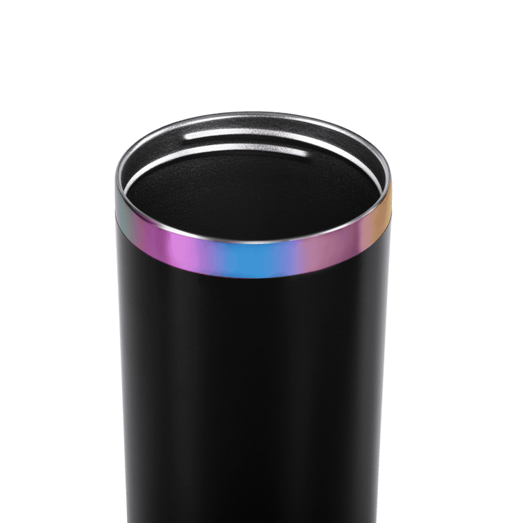 20oz Skinny Electroplated Tumbler — 20oz rainbow tumbler top