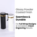 20oz Skinny Electroplated with Handle — 20oz Skinny Electroplated Tumbler with Handle 3