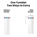 20oz Skinny Electroplated with Handle — 20oz Skinny Electroplated Tumbler with Handle 9