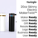 20oz Skinny Electroplated with Handle — 20oz Skinny Electroplated Tumbler with Handle 2