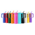 20oz Skinny with Handle — 20oz Skinny With Handle Powder Coated 10 colors