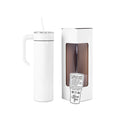 20oz Skinny with Handle — 20oz skinnny tumbbler with handle white