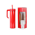 20oz Skinny with Handle — 20oz skinnny tumbbler with handle red