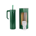 20oz Skinny with Handle — 20oz skinnny tumbbler with handle green