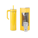 20oz Skinny with Handle — 20oz skinnny tumbbler with handle yellow