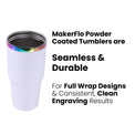 30oz Electroplated Tumbler — Powder Coated Tumblers For Laser Engraving copy