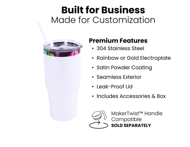 30oz Electroplated Tumbler — 30oz Tumbler Electroplated Premium