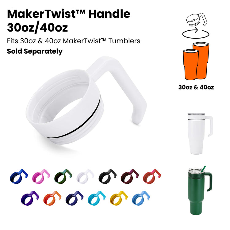 30oz Electroplated Tumbler — 30 40oz Handle 1