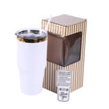 30oz Electroplated Tumbler — 30oz Gold Tumbler white