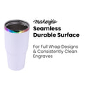 30oz Electroplated Tumbler with Handle — Electroplated Powder Coated Tumblers For Laser Engraving 1