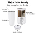 30oz Tumbler — Gift Ready 30oz Tumbler with Twist On Handle for Laser Engraving