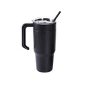30oz Tumbler with Handle — 30oz tumbler with twist on handle black