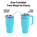 30oz Tumbler with Handle — 30oz Tumbler Handle Two Ways