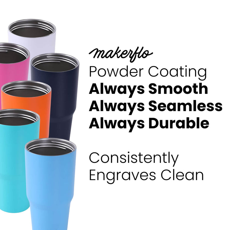 30oz Tumbler with Handle — 30oz tumbler with twist on handle Powder Coated Tumblers For Laser Engraving 2