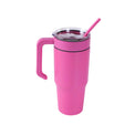30oz Tumbler with Handle — 30oz tumbler with twist on handle pink