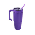 30oz Tumbler with Handle — 30oz tumbler with twist on handle purple