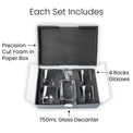 4 Glass Decanter Set — Whiskey Decanter Set with 4 Glass 1