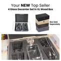 4 Glass Decanter Set — Memory Box 4 Glass Decanter Set Top Seller