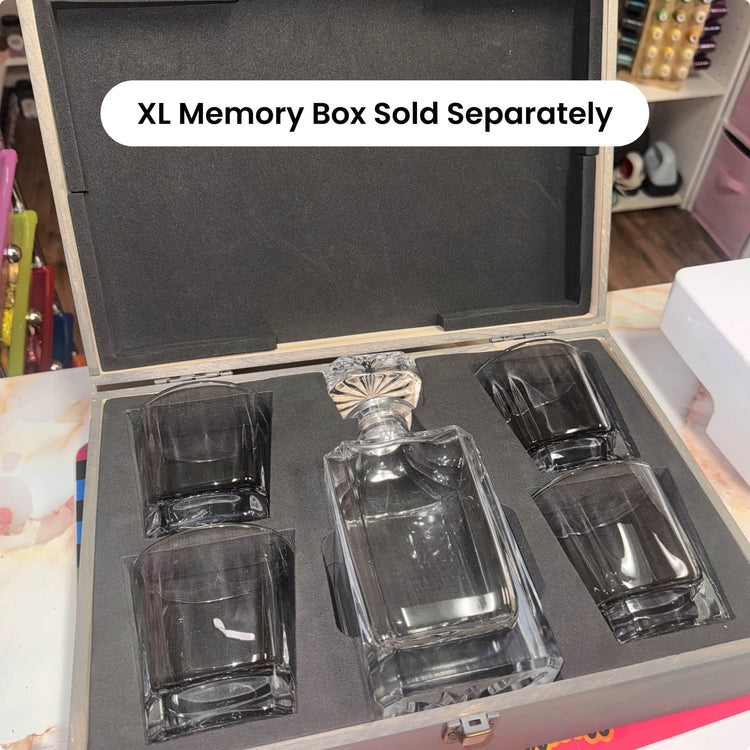 4 Glass Decanter Set — xl box sold separately
