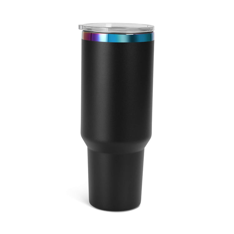 40oz Electroplated Tumbler — Rainbow Electro Plated 40oz Tumbler Black single